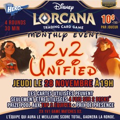 Lorcana Constructed - 2 v 2 Unified - Premium Event - 28 Novembre à 19h